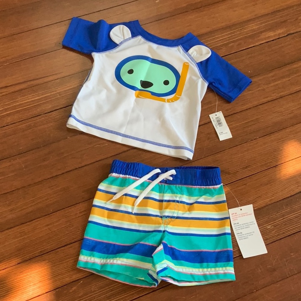 Old navy two piece swimsuit boy new